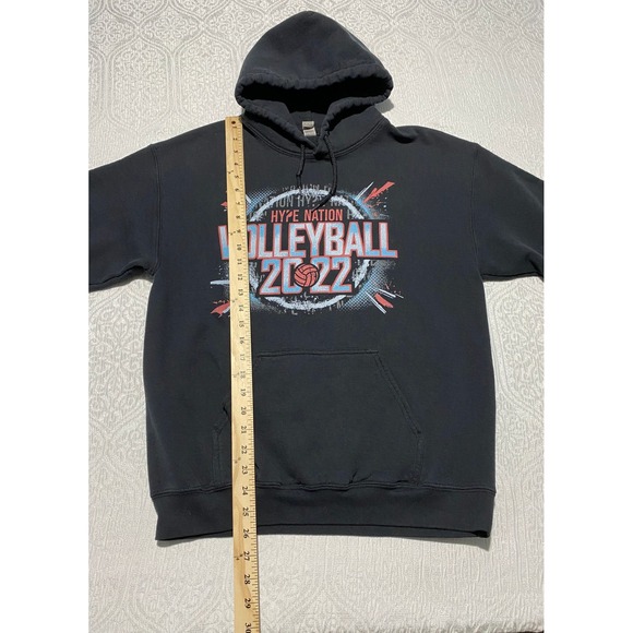 Hype Nation Volleyball 2022 Black Pullover Hoodie Sweatshirt Youth Medium - Picture 4 of 5
